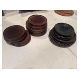 Wood Display stands and pedestals for vases for