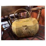 Vintage Anton Pieck decoupage octagonal wooden