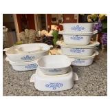 Large Bundle Corningware Blue Cornflower Dishes.