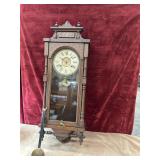 Antique  Ansonia 'Queen Elizabeth' regulator wall