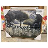 Framed canvas print of a vintage landscape