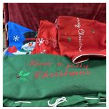 5 pc. Christmas felt exchange and large gift bags