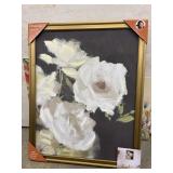 Beautiful Hand Painted Romantic White Florals