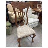 Vintage Queen Anne style wooden dining side