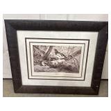 Vintage wildlife art print titled 'Ryper' by the