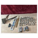 55 pc. Socket wrench attachments,  forged metal