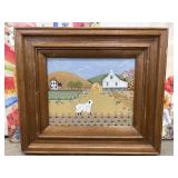 Hand-painted piece of Americana folk art created