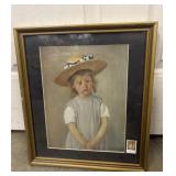 Framed reproduction of Mary Cassatt's 1886