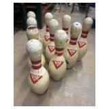Set of 10 vintage Vultex II No. 328 bowling pins