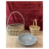 3 oc. hand-woven ,handcrafted woven reed wicker