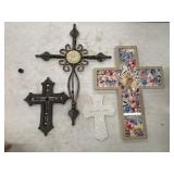 Assortment of crosses to hang.