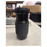 Black vintage manual-focus telephoto zoom camera
