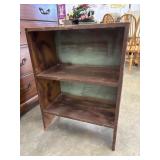 Small vintage wooden bookcase.