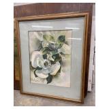 Original mid-century botanical watercolor