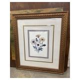 Antique botanical lithograph plate depicting