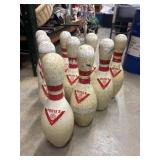 Full set of ten vintage Vultex II bowling pins