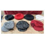 7 pc. Hats: Doeskin, Bernar, Liz Claiborne,