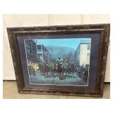 Framed historical art print titled 'Stonewall