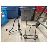 2 Unbranded decorative metal tabletop display