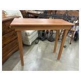 Rustic pine sofa / console table.