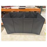 Black collapsible car trunk organizer.