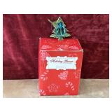 2 pc. Holiday Server With Stand, and cermaic