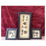 3 pc. Old tome pottery wall hangings.