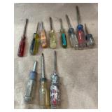 11 pc.  Craftsman screwdrivers, and more.