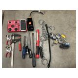 22 pc. Tools : craftsman,  Push Drill Bessey,red