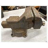 Vintage metal bench vise