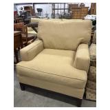 Hickory Hill Tan Upholstered Club Arm Chair