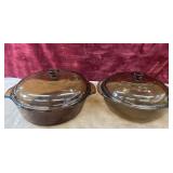 2 pc. Anchor Fire king and Pyrex casserole