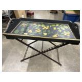 vintage toleware tray table