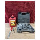 8 pc. tungsten carbide tile file, metal sleeve or