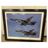 1986 Vintage military aviation poster Showing a
