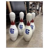 4 vintage Brunswick Max bowling pins with USBC