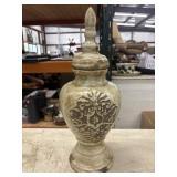 Decorative ceramic ginger jar (or temple jar).