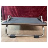 Adjustable wooden metal ergonomic footrest