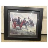 Framed and matted limited-edition print titled