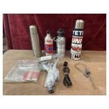 8 pc. Metal water bottles, stainless steel coil