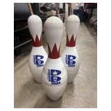 3 vintage Brunswick Max bowling pins with USBC