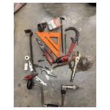 mixed lot of assorted manual and pneumatic hand
