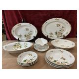 12 pc. the Golden Rose pattern by Lynmore Fine