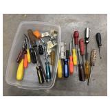 Assorted collection of hand tools, including
