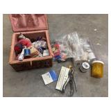 Bundle of sewing items.