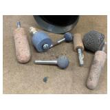 Mounted grinding stones,
