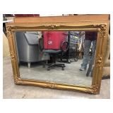 Vintage ornate gold-gilded rectangular wall