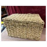 Woven pantry basket  organizer