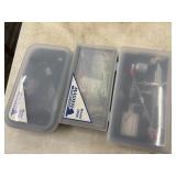 Dual-action gravity-feed airbrush kit, and