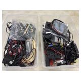 2 Storage bins filled with disassembled 3D